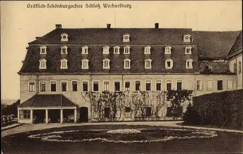Ak Wechselburg in Sachsen, Gräflich-Schönburgsches Schloss