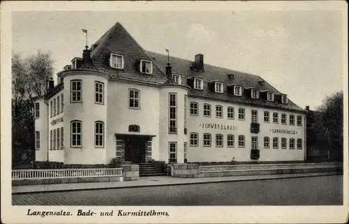 Ak Bad Langensalza in Thüringen, Bade- und Kurmittelhaus, Schwefelbad
