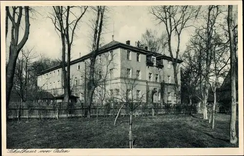 Ak Neudietendorf in Thüringen, Erdmuth Dorotheenschule der Brüdergemeine, Schulhaus von Osten