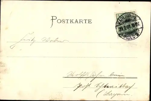 Ak Karlsruhe in Baden, Schwarzwaldhaus, Lauterberg