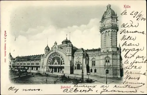 Ak Köln am Rhein, Bahnhof