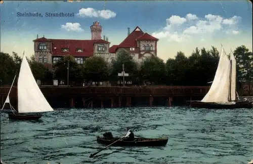 Ak Steinhude Wunstorf Niedersachsen, Steinhuder Meer, Strandhotel