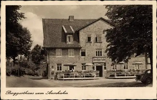 Ak Clausthal Zellerfeld Oberharz, Berggasthaus zum Auerhahn, Terrasse