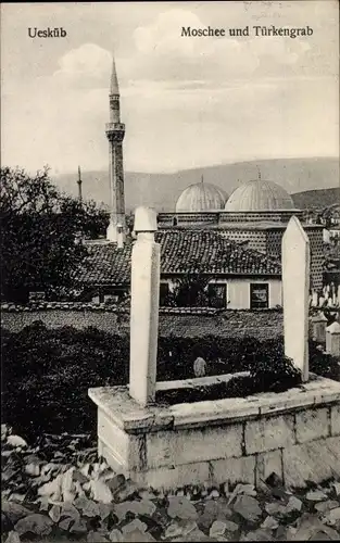 Ak Skopje Üsküb Mazedonien, Moschee, Türkengrab