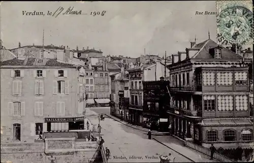 Ak Verdun Meuse, Rue Beaurepaire