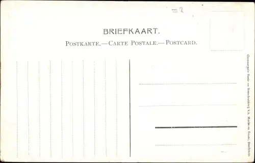 Künstler Ak Gerstenhauer, J. G., Frau in niederländischer Tracht, Wohnhaus, Katze, T. Knottenbelt