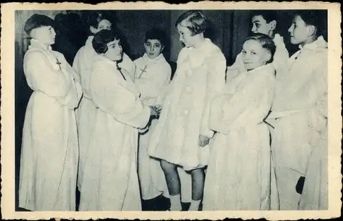 Ak La Princesse Josephine Charlotte et les Petits Chanteurs a la Croix de Bois