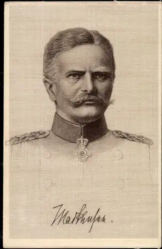 Seiden Ak Generalfeldmarschall August von Mackensen, Portrait