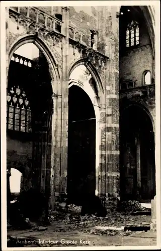 Foto Ak Arnhem Gelderland Niederlande, Interieur Groote Kerk