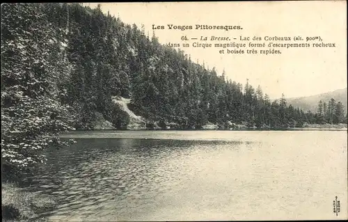 Ak La Bresse Vosges, Lac des Corbeaux, See, Berge