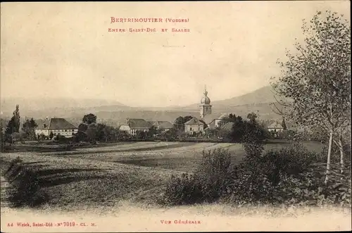 Ak Bertrimoutier Vosges, Gesamtansicht, Kirche