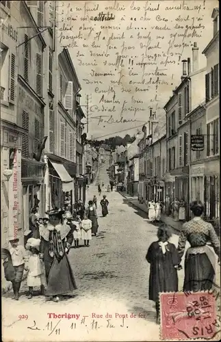 Ak Thorigny sur Marne Seine et Marne, Rue du Ponte de fer