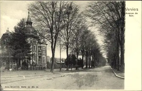 Ak Verviers Wallonien Lüttich, Avenue de Spa