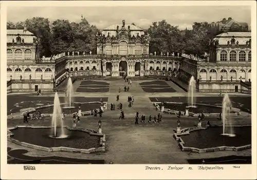 Ak Dresden Altstadt, Zwinger, Wallpavillon