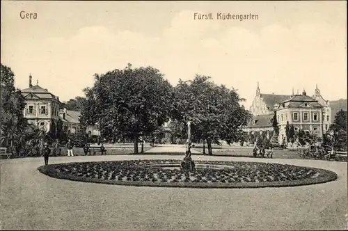 Ak Gera in Thüringen, Fürstlicher Küchengarten