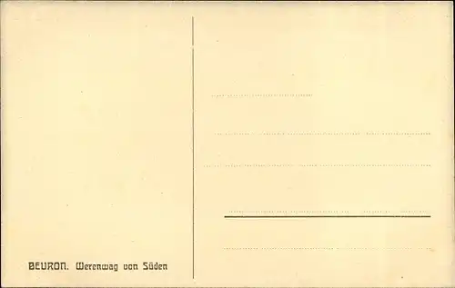 Künstler Ak Beuron Württemberg, Werenwag v. Süden