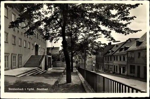 Ak Reichenbach im Vogtland, Stadtbad