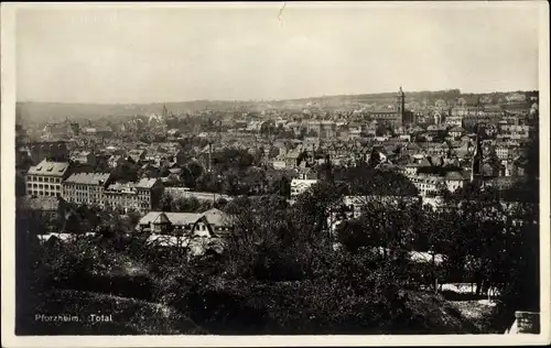 Ak Pforzheim im Schwarzwald, Totalansicht