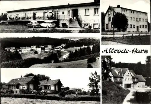 Ak Allrode Thale im Harz, Hermann Duncker Heim, Sanatorium, Siedlung, Luppbode Mühle