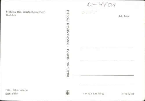 Ak Möhlau Gräfenhainichen im Landkreis Wittenberg, Dorfplatz