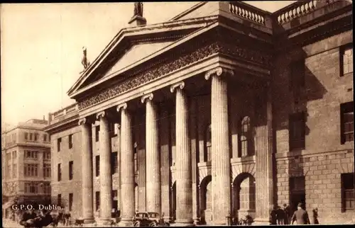 Ak Dublin Irland, G.P.O General Post Office