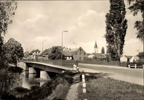 Ak Raguhn in Anhalt, Muldenbrücke