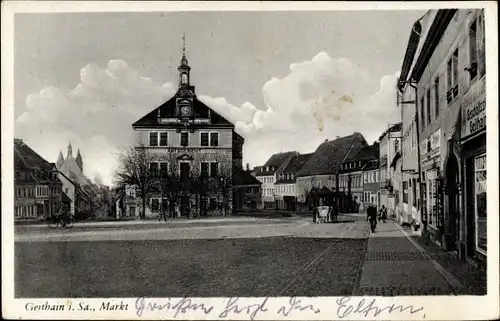 Ak Geithain in Sachsen, Markt, Amtsgericht