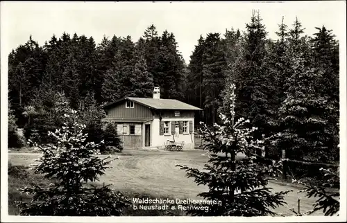 Ak Brotterode Trusetal in Thüringen, Waldschänke Dreiherrnstein