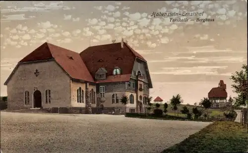 Ak Hohenstein Ernstthal in Sachsen, Turnhalle, Berghaus