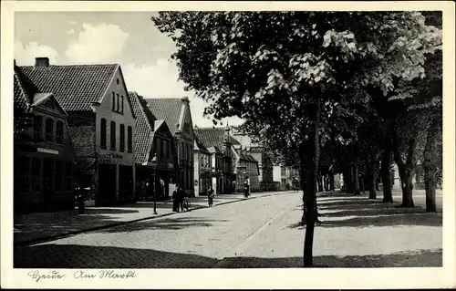 Ak Heide in Holstein, Partie am Markt, Allee, Geschäft