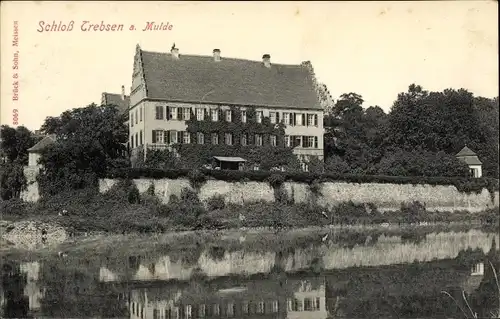 Ak Trebsen an der Mulde Sachsen, Schloss