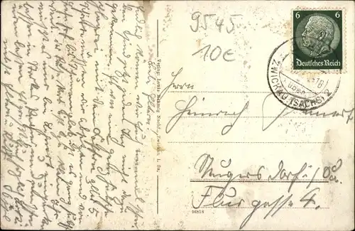 Ak Reinsdorf in Sachsen, Blick zur Kirche