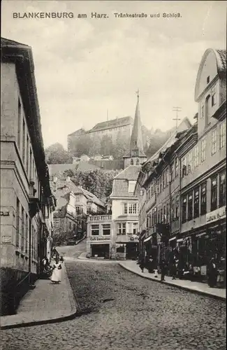 Ak Blankenburg am Harz, Tränkestraße und Straße