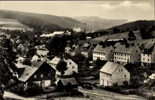 Ak Sehma Sehmatal Erzgebirge, Blick auf den unteren Ortsteil mit Landschaft