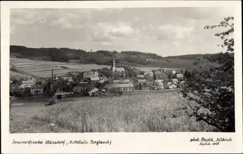 Ak Wehrsdorf Sohland an der Spree, Blick auf den Ort im mittellausitzer Bergland