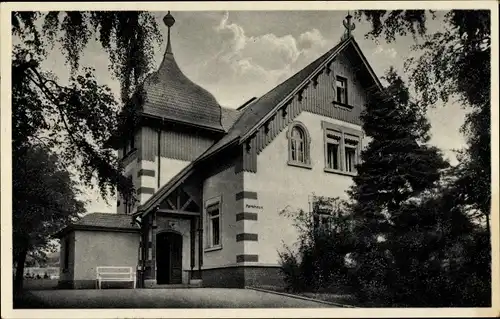 Ak Coswig in Sachsen, Heilstätte Lindenhof, Parkhaus, Landesversicherungsanstalt Sachsen