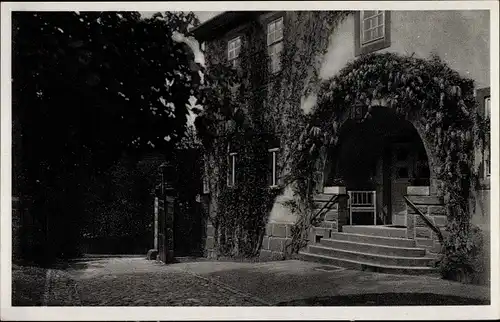 Ak Rausdorf in Thüringen, Parkhotel und Sommerfrische Schloss Rausdorf, Haupteingang