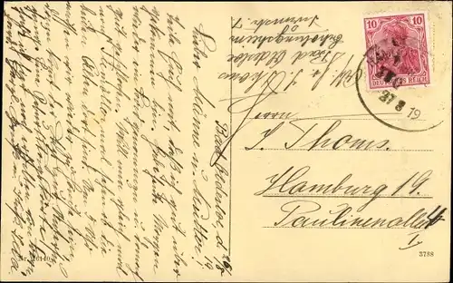 Ak Bad Oldesloe in Schleswig Holstein, Partie im Kurpark, Allee