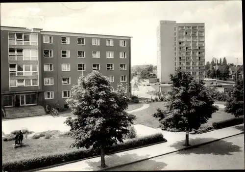 Ak Wolfen in Sachsen Anhalt, Hochhaus Thalheimer Straße, Lehrlingswohnheim VEB Filmfabrik