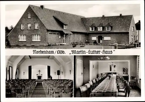 Ak Nordenham in Oldenburg Niedersachsen, Martin Luther Haus