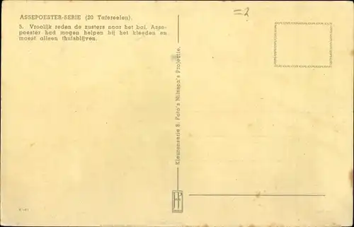 Ak Assepoester, Aschenputtel, Kutsche, Pferde, Bauernhof