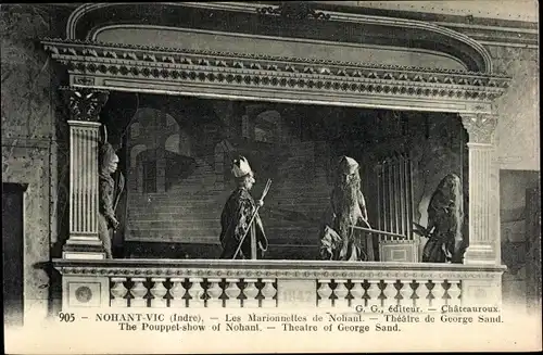 Ak Puppentheater, Nohant Vic Indre, Les Marionnettes de Nohaut