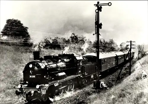 Ak Dampflok im Einsatz Baureihe 38.2-3, Lok 38 205