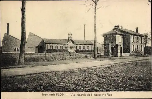 Ak Paris VI, Imprimerie Plon, Druckerei, Außenansicht