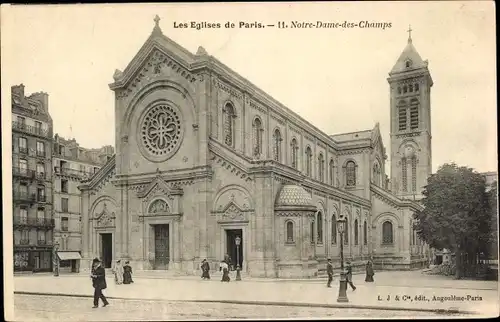 Ak Paris VI, Notre-Dame-des-Champs, Kirche, Außenansicht