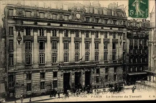 Ak Paris X, La Bourse du Travail, Außenansicht