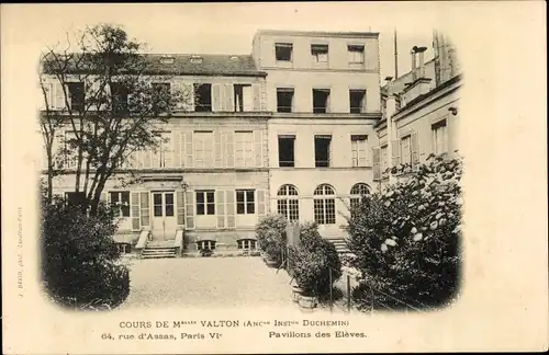 Ak Paris VI, Cours de M. Valton, Pavillons des Eleves, Außenansicht
