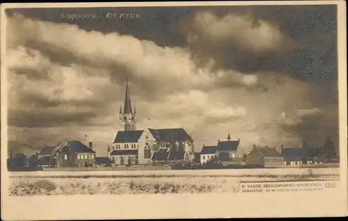 Ak Kerkhove Avelghem Avelgem Westflandern, Kirche