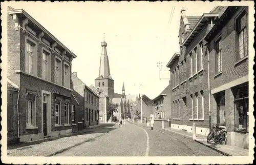 Ak Baarle Hertog Flandern Antwerpen, Belgische Kerk en Gemeentehuis