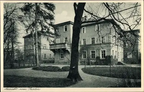 Ak Neudietendorf Thüringen, Erdmuth Dorotheenschule der Brüdergemeine, Ansicht vom Garten